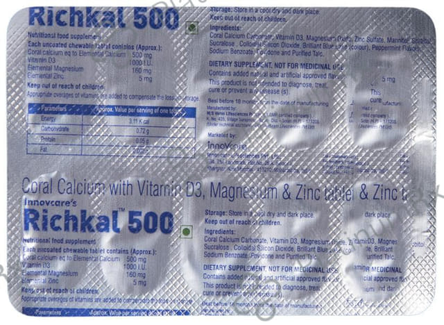 Richkal 500mg Tablet 10s