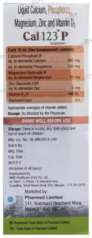 Cal 123 P Suspension 200ml