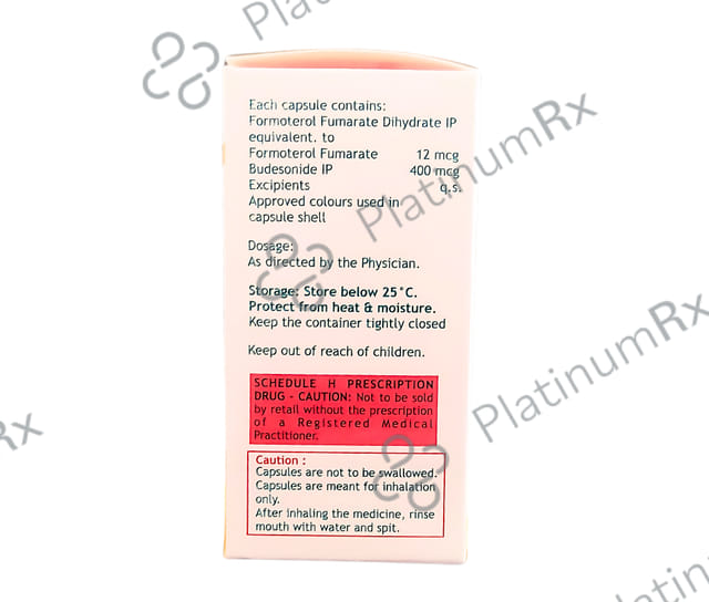 Budepress Forte 400/12mcg Capsule 30s