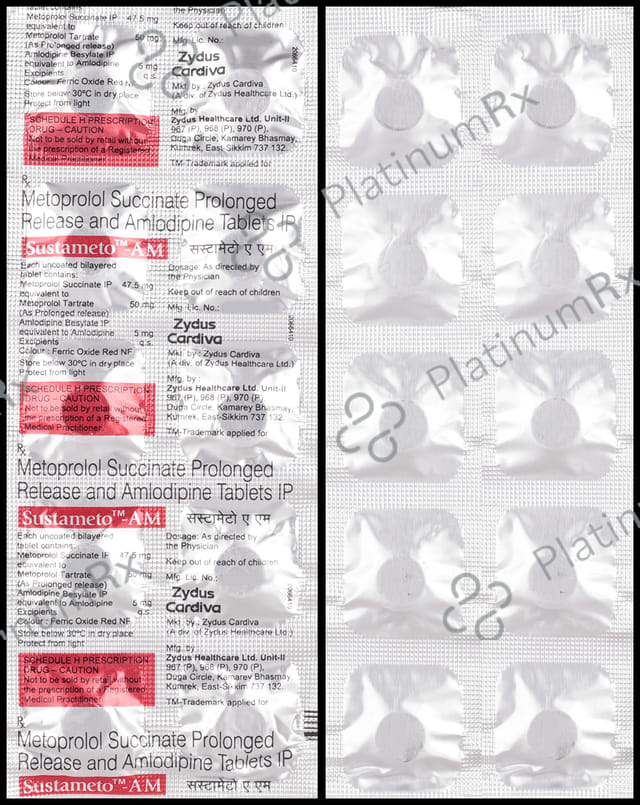 Sustameto AM 5/50mg Tablet PR 10s