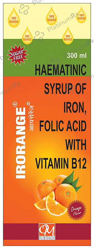 Om Biotec Irorange Syrup Sugar Free Orange