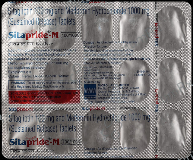 Sitapride M 100/1000mg Tablet SR 15s