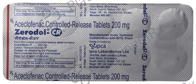 Zerodol CR 200mg Tablet 10s