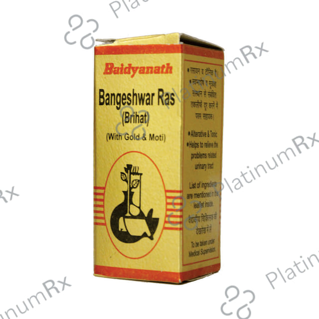 Baidyanath (Nagpur) Bangeshwar Ras (Brihat) with Gold and Moti 10 tablets