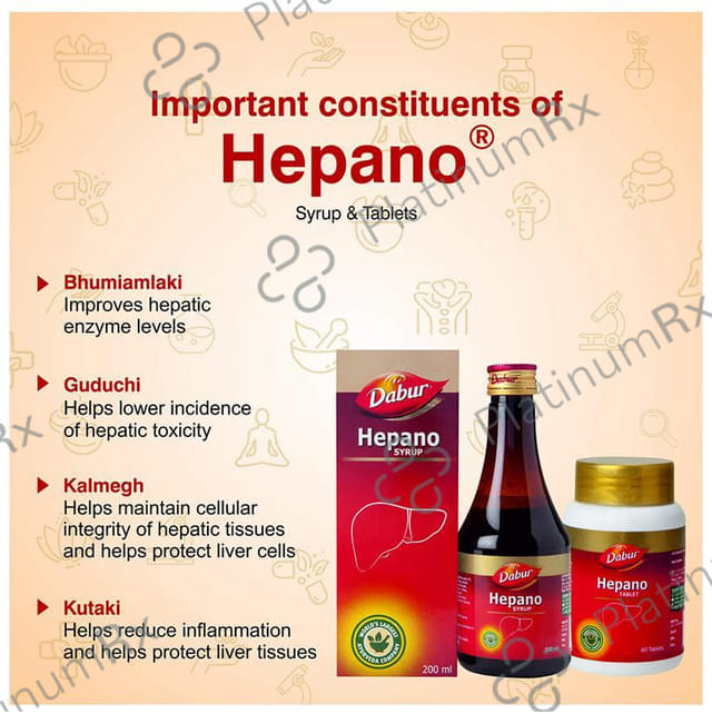 Dabur Hepano Tablet - For Liver Health & Detoxification