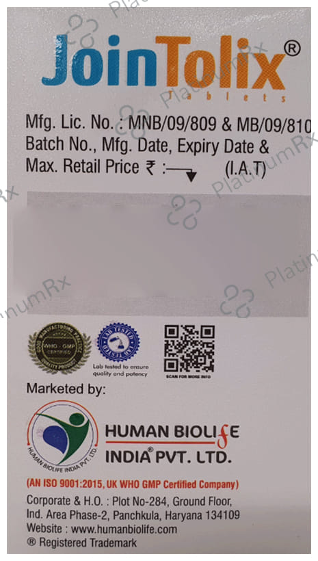 Jointolix 750mg/50mg/250mg Tablet