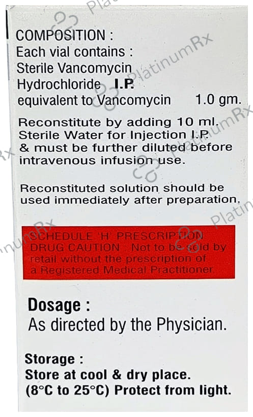 Vancostin 1gm 1000mg Injection 1s