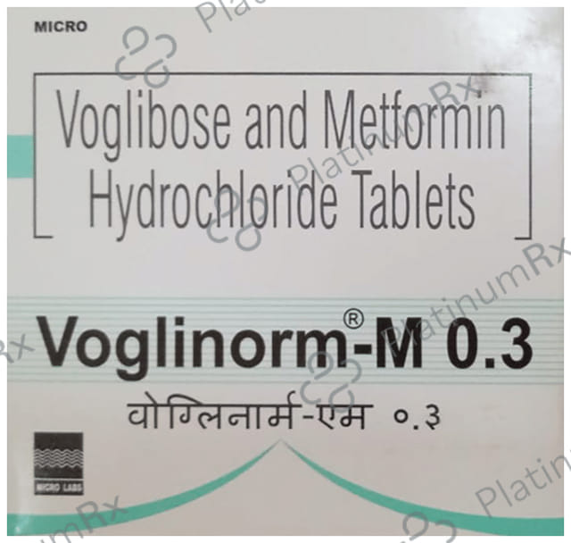 Voglinorm M 0.3/500mg Tablet 15s