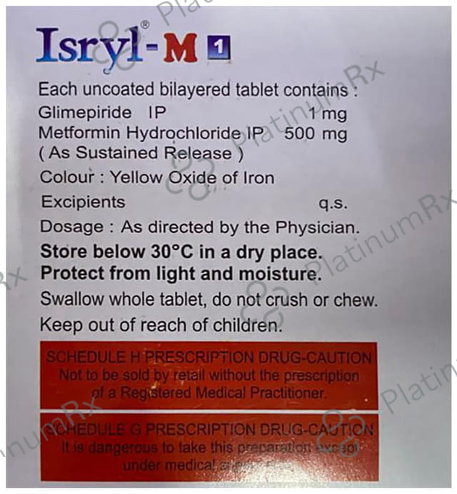 Isryl M 1/500mg Tablet SR 15s