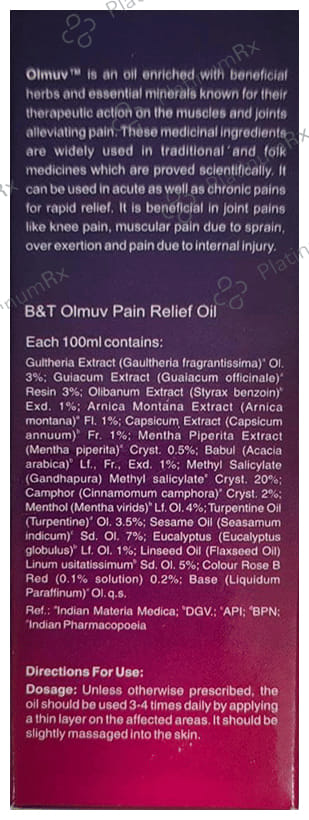 Boericke and Tafel Olmuv Pain Relief Oil