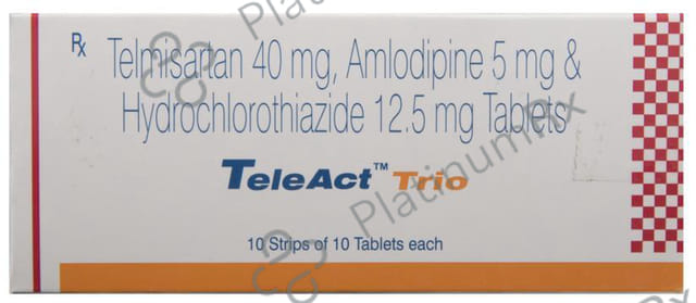 Teleact Trio 5/12.5/40mg Tablet 10s