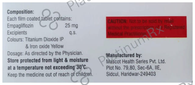 Jardix 25mg Tablet 10s