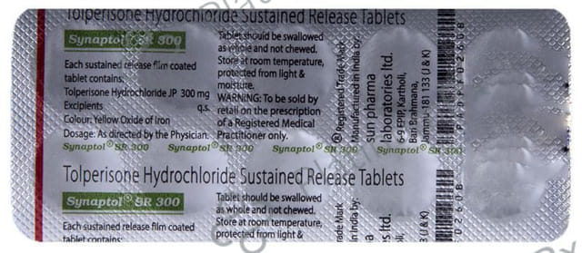 Synaptol SR 300mg Tablet 10s