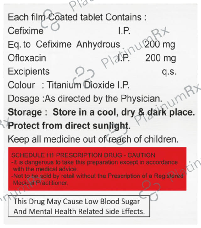 Yepcef O 200/200mg Tablet 10s