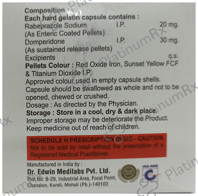 Rabihuss D 30mg/20mg Capsule SR