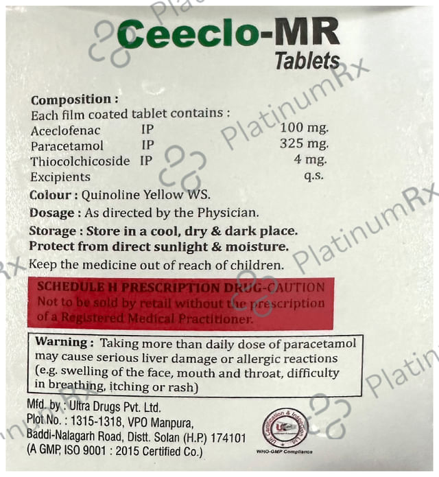 Ceeclo MR Tablet 10s