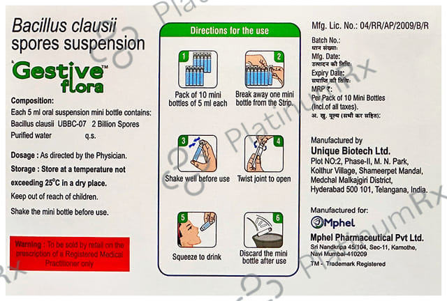 Gestiveflora 2B Oral Suspension 10ml
