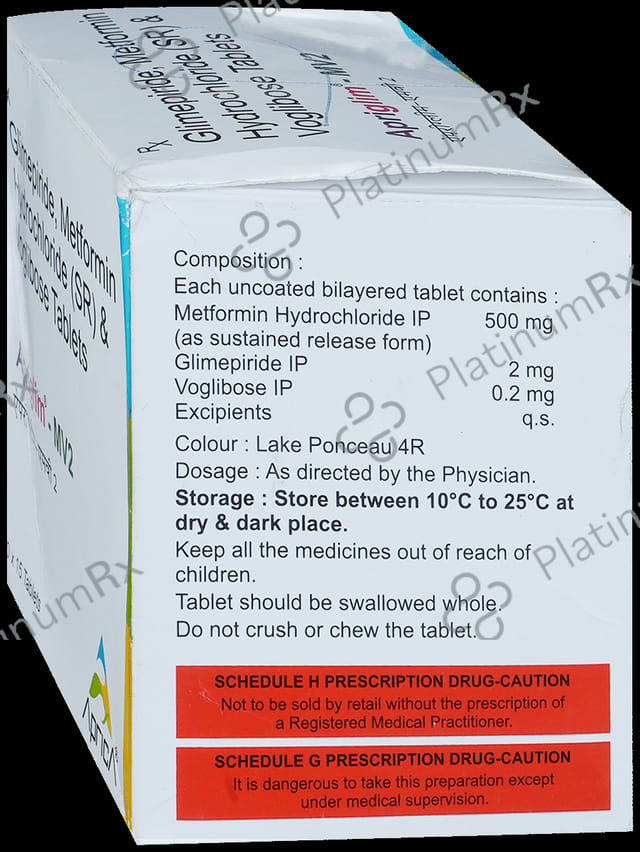 Apriglim-MV 2 Tablet SR 15 Tablet SR