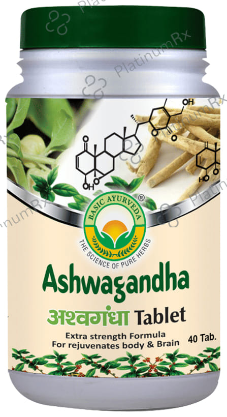 Basic Ayurveda Ashwagandha Tablet 40s