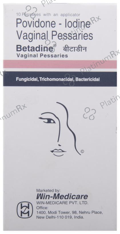 Betadine 10% Vaginal Pessaries 10s