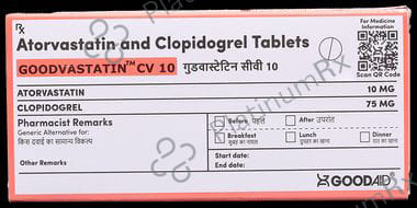 Goodvastatin CV 10/75mg Tablet 10s