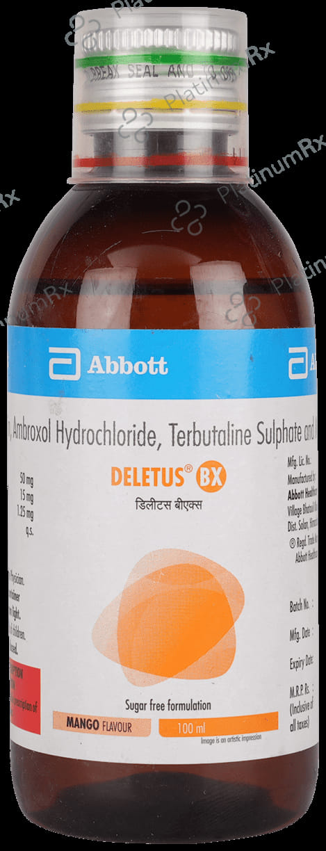 Deletus BX Cough Expectorant Syrup 100ml