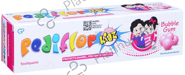 Pediflor Kidz Protects Bubblegum Flavour Toothpaste 70gm