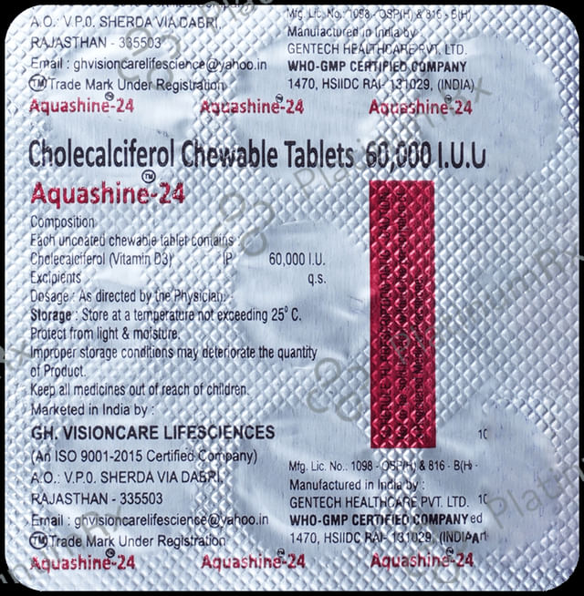 Aquashine 24 D3 60K Tablet 7s