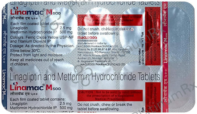 Linamac M 500/2.5mg Tablet 10s