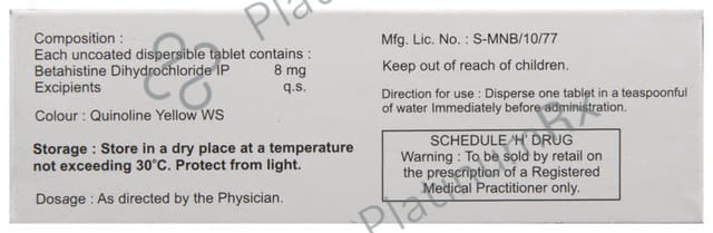Vertistar MD 8mg Tablet 10s