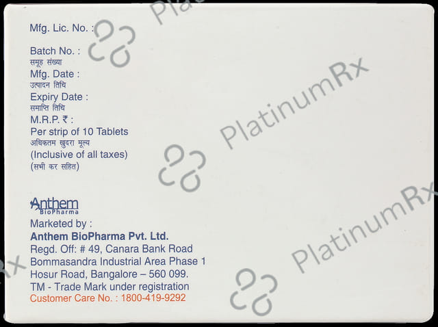 Tridart 1/500/15mg Tablet 10s