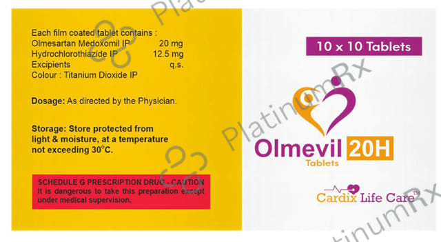 Olmevil H 12.5/20mg Tablet 10s