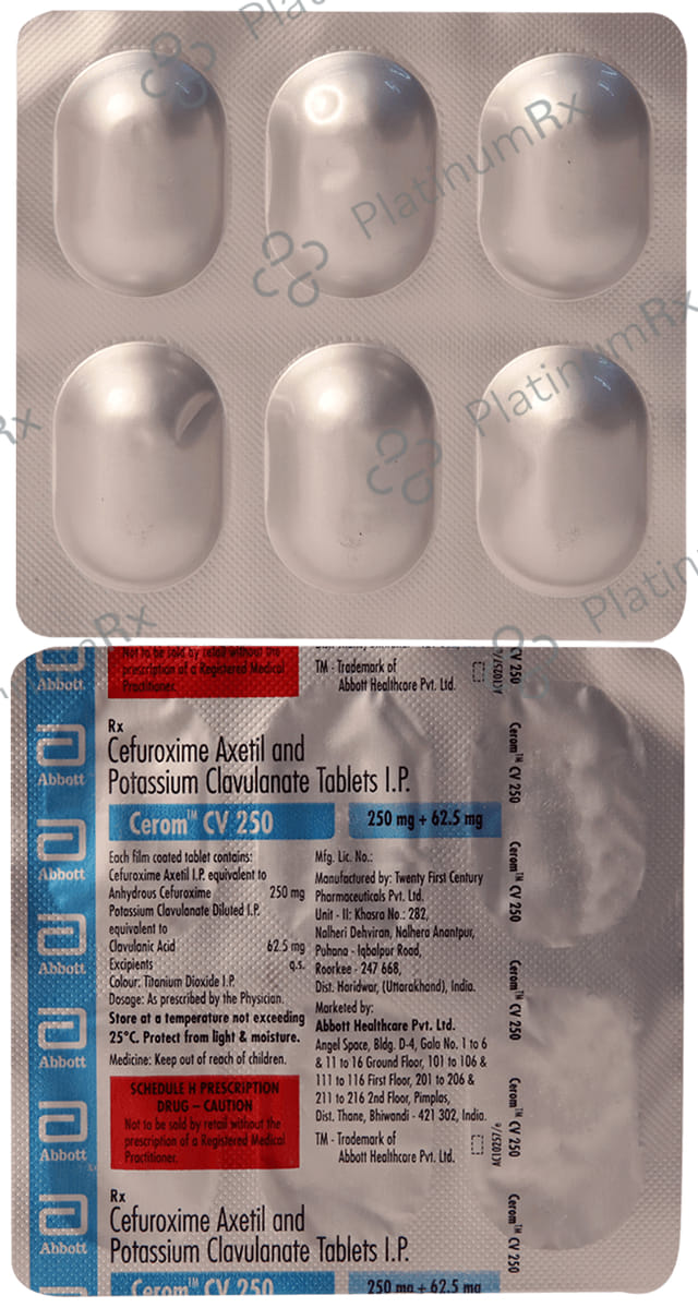 Cerom CV 125/250mg Tablet 6s