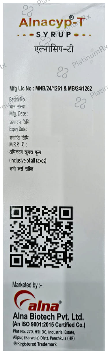 Alnacyp T 2/275mg Oral Solution 200ml