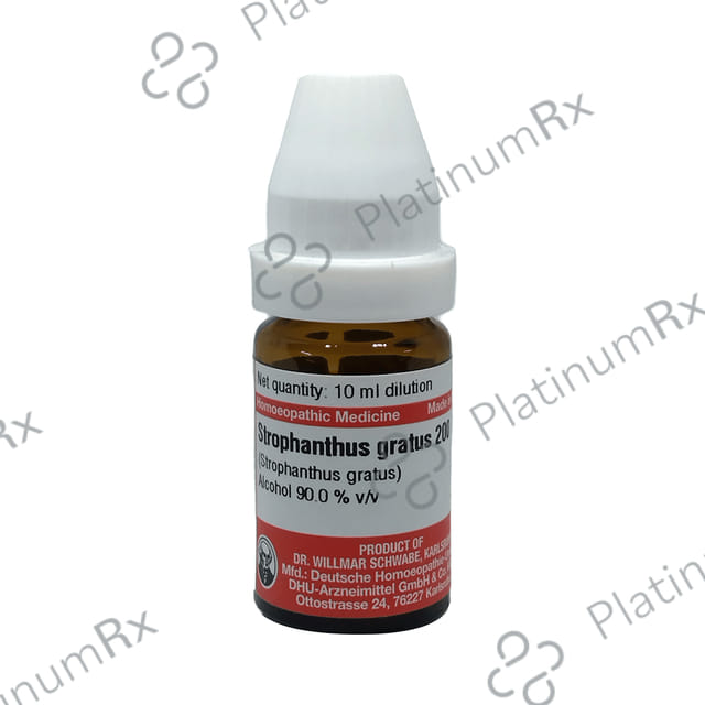 Dr Willmar Schwabe Germany Strophanthus Gratus Dilution 200