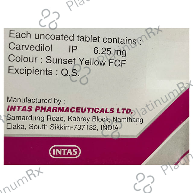 Carca 6.25mg Tablet 10s
