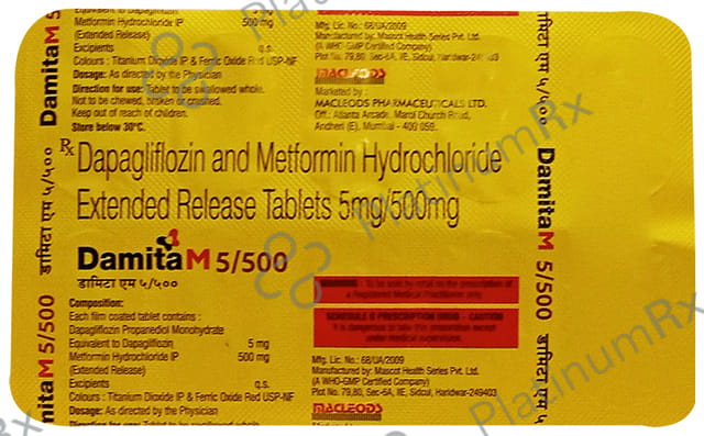 Damita M 5/500 Tablet ER