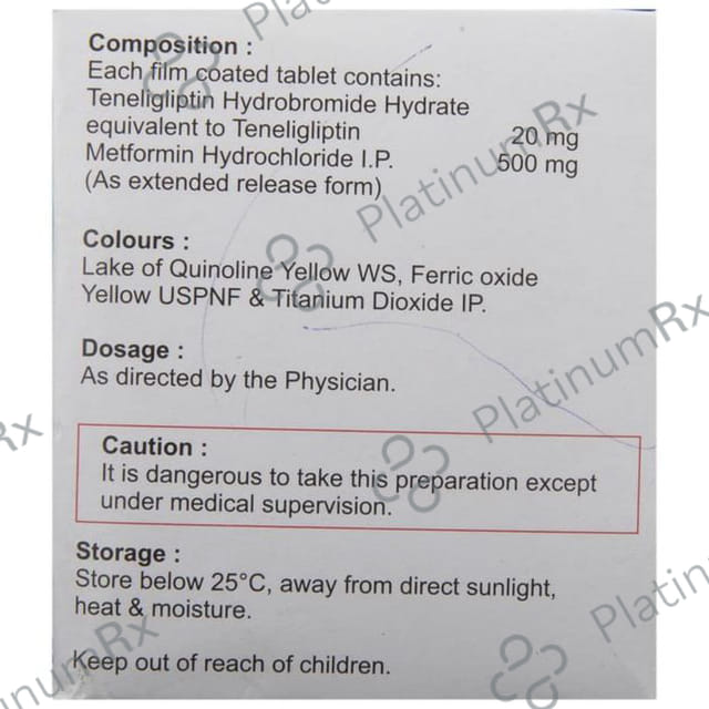 Tiban M 20/500mg Tablet ER 15s