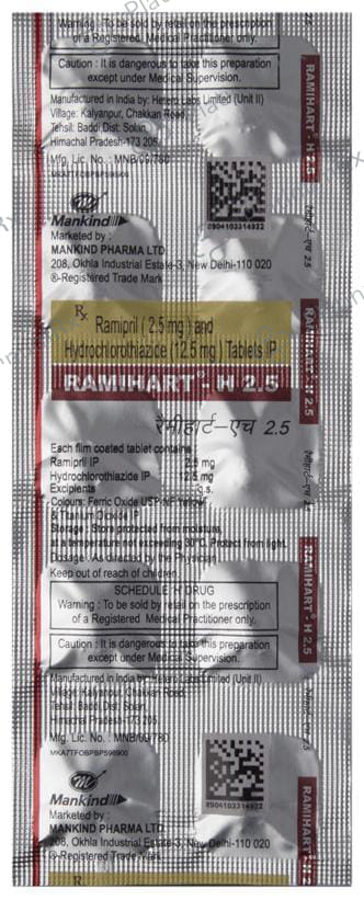Ramihart H 2.5/12.5mg Tablet 10s