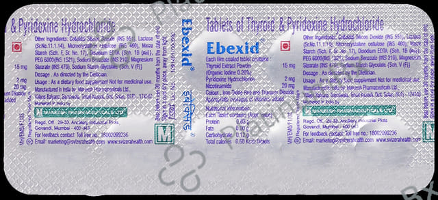 Ebexid 20mg/15mg/2mg Tablet 10s