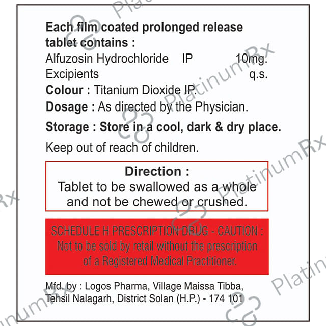 Alfuzosin Tablet