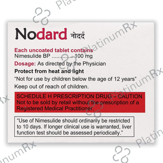Nodard 100mg Tablet 10s