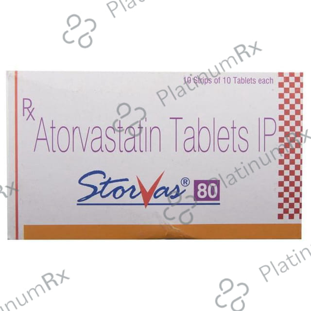 Storvas 80mg Tablet 10s