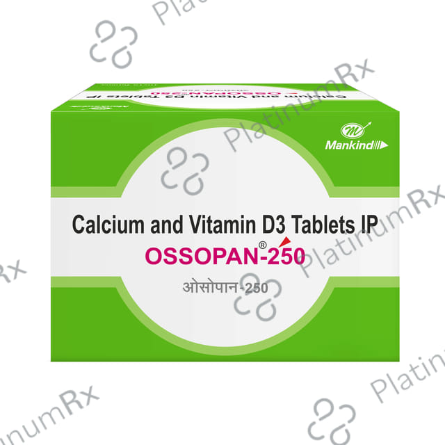 Ossopan 250mg/125IU Tablet 15s
