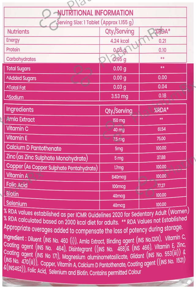 Dr. Morepen Biotin+ Advanced - Tablet for Healthy Hair, Skin & Nails Tablet