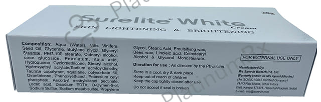 Surelite White Skin Lightening & Brightening Cream