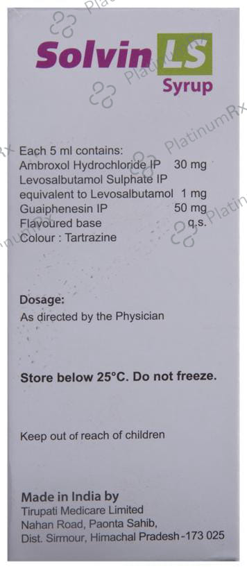 Solvin LS Syrup 60ml