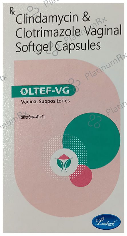 Oltef VG Vaginal Suppositories 100/200mg Capsule 3s
