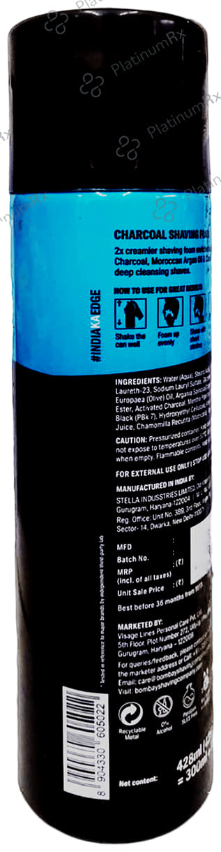 Bombay Shaving Company Charcoal Shaving Foam 425gm