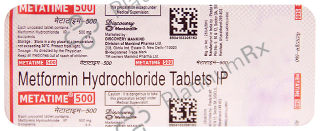 Metatime 500mg Tablet 10s